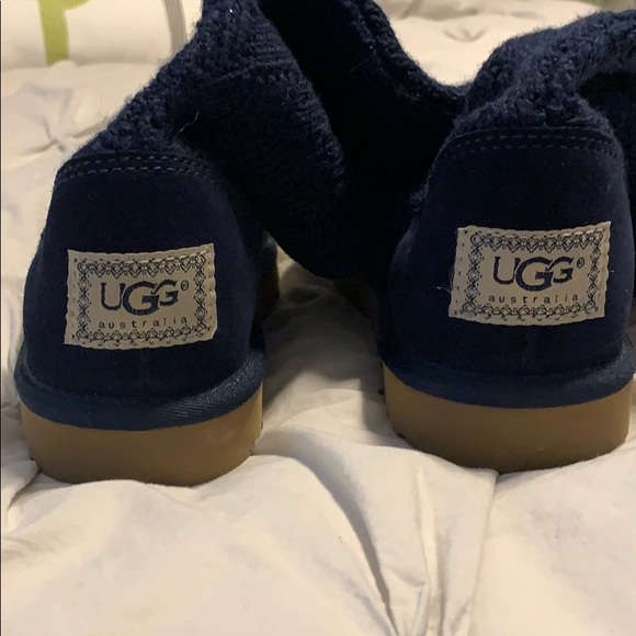 Ugg Navy Sweater Boots - Picture 3 of 8